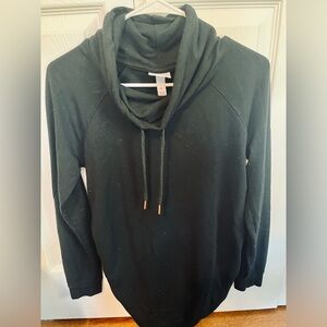 Isabel Maternity by Ingrid & Isabel Black Cowl Neck Sweatshirt